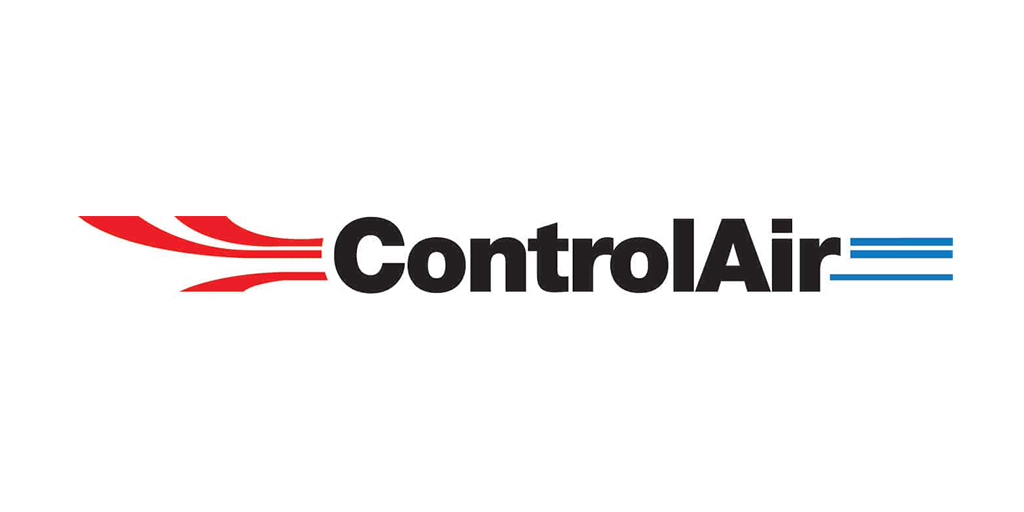 ControlAir logo, manufacturer of precision air pressure regulators, transducers and other electro-pneumatic and pneumatic air control products.